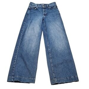 a.n.a. New Approach Size 6T High Rise Wide Leg Jeans Medium Wash Denim Trendy